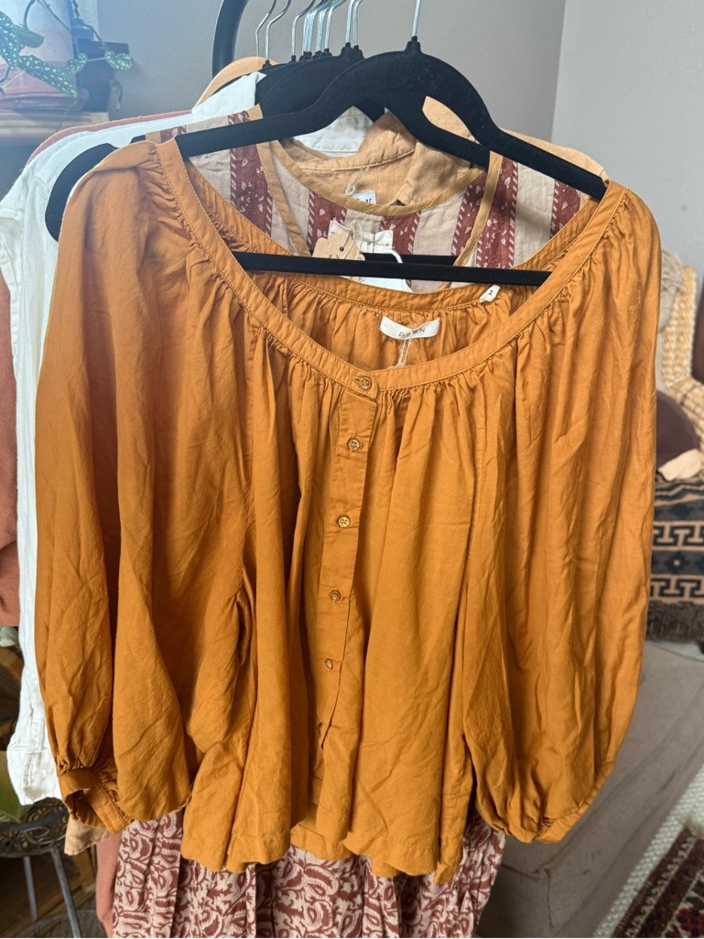 Doen Jiana Top, Golden yellow, size M